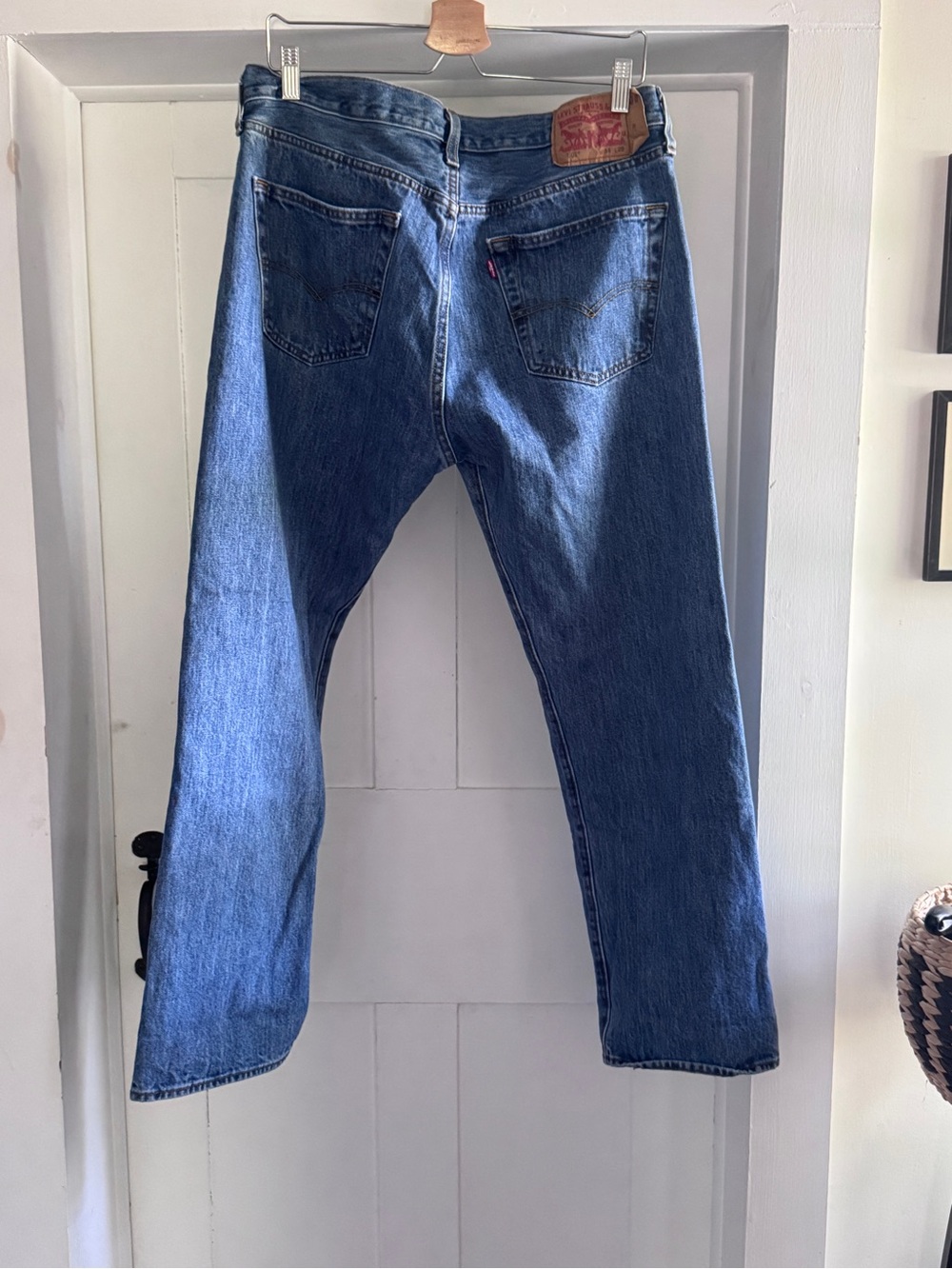 Levi’s 501 Mid Wash Straight Leg Jeans W34 Oversized Boyfriend Y2K Vintage